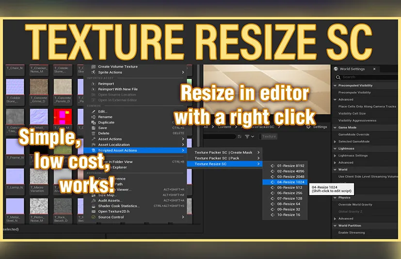 调整贴图大小工具 – Texture Resize SC - 筱信日记