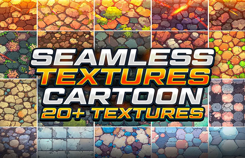 无缝卡通纹理贴图 – Seamless Cartoon Textures - 筱信日记