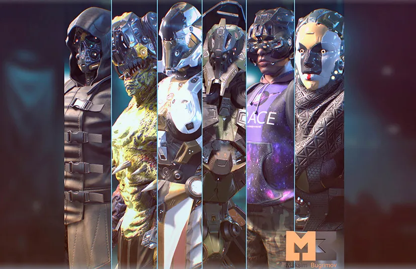 科幻人物包 – Sci-Fi Characters (Pack) Vol.2 - 筱信日记