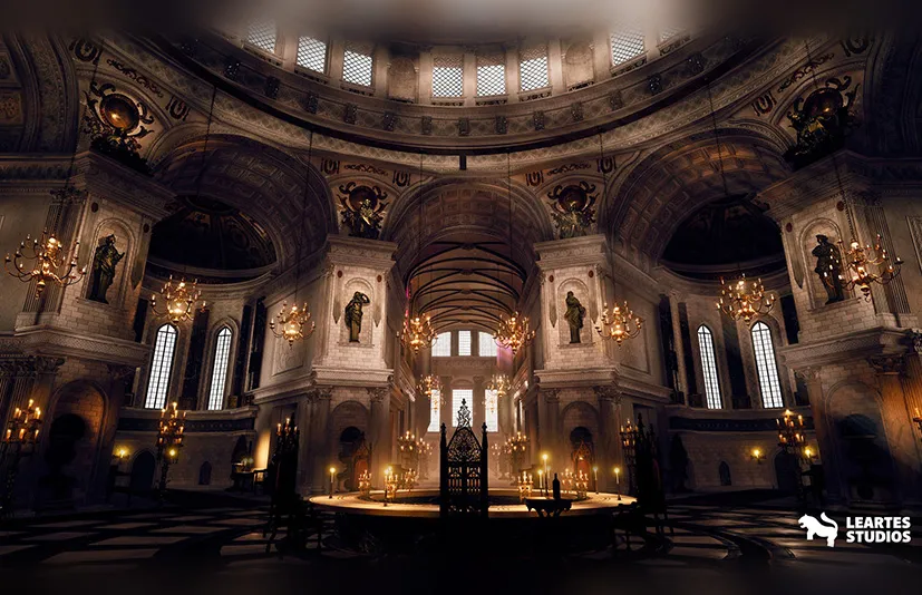 巴洛克式大教堂环境 – Baroque Cathedral Environment - 筱信日记