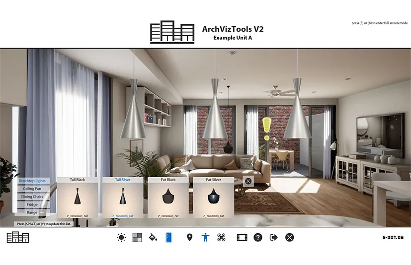 建筑可视化交互式用户界面和工具 – ArchViz Interactive UI and Tools - 筱信日记