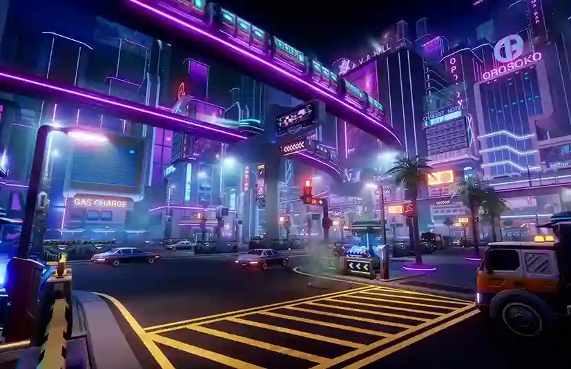 赛博夜之城 – Cyber Night City Asset Pack - 筱信日记