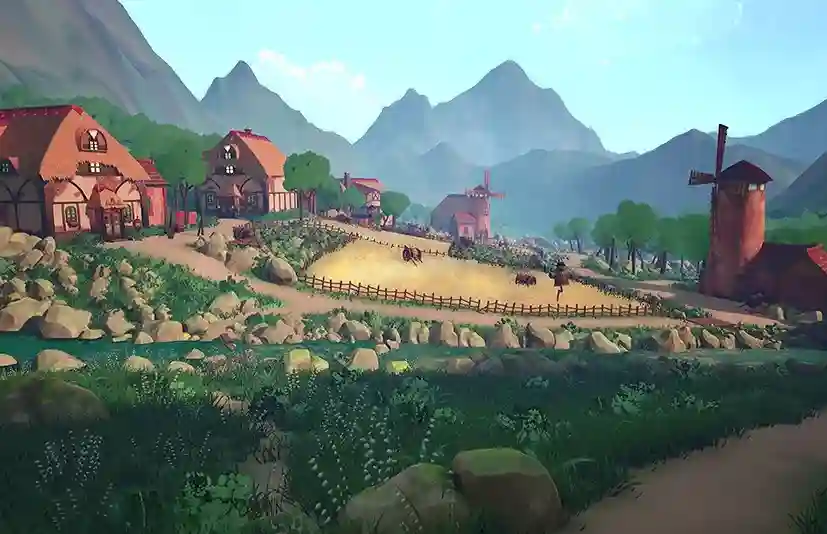 风格化风车谷 – Stylized Windmill Valley – UE5 ( Stylized , Valley , Windmill , Stylized ) - 筱信日记