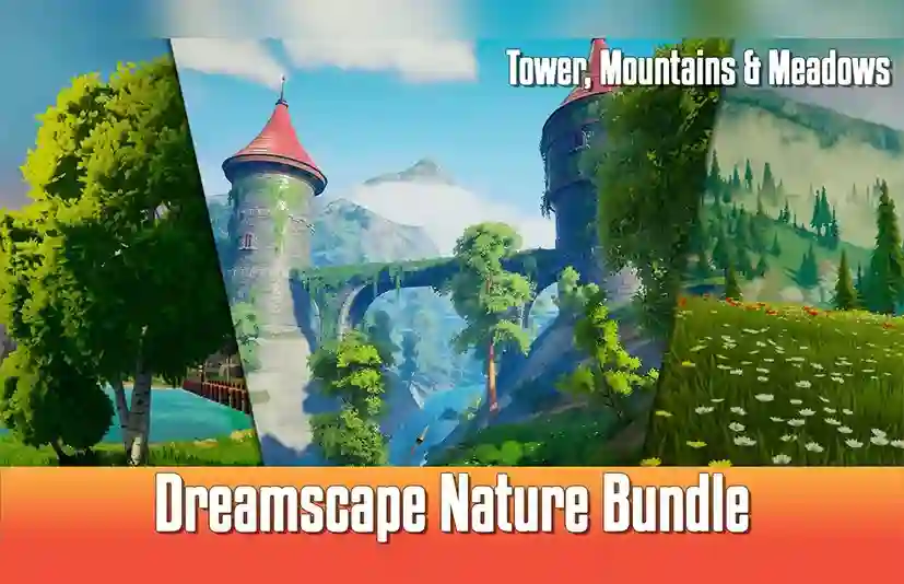 风格化开放世界环境捆绑包 – Dreamscape: Stylized Environment Bundle – Stylized Nature Open World Environment - 筱信日记