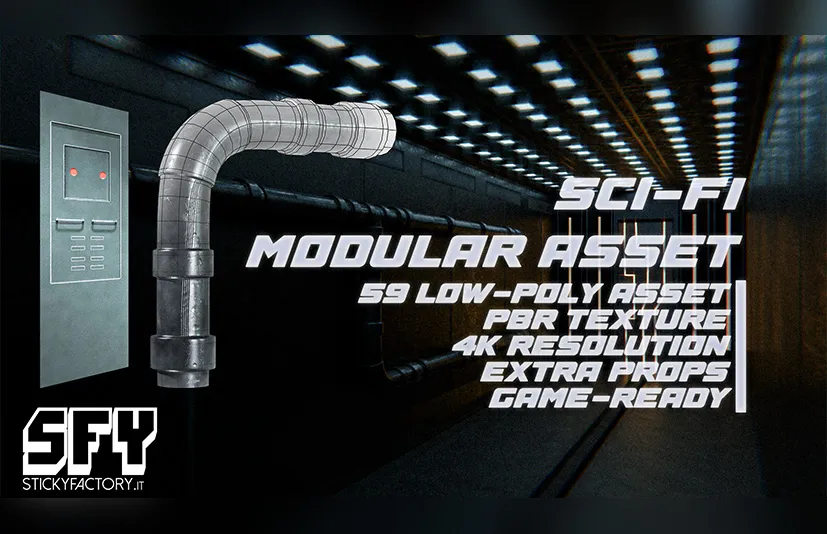 科幻模块化资产包 – Sci-Fi Modular Asset Pack - 筱信日记